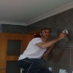 Estuco Mitiko Veneciano Espatuleado con Veteado y Cera Gel 4