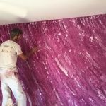 Aplicando cera al Estuco Marmol