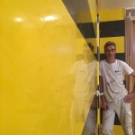 Estuco Veneciano Original a rayas amarillas y negras Borussia Dortmund (17)