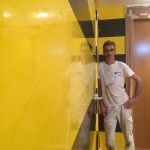 Estuco Veneciano Original a rayas amarillas y negras Borussia Dortmund (18)