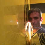 Estuco Veneciano Original a rayas amarillas y negras Borussia Dortmund (50)