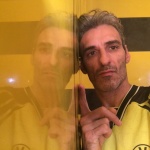 Estuco Veneciano Original a rayas amarillas y negras Borussia Dortmund (59)