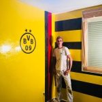 Estuco Veneciano Original a rayas amarillas y negras Borussia Dortmund (75)