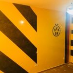 Estuco Veneciano Original a rayas amarillas y negras Borussia Dortmund (90)