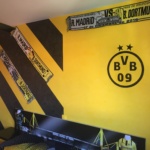 Estuco Veneciano Original a rayas amarillas y negras Borussia Dortmund Decoracion (14)
