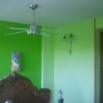 dormitorio verde oscuro y verde claro 4