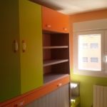 Habitacion Infantil Plastico Sideral Naranja y Esmalte Valacryl color verde con mueble (13)