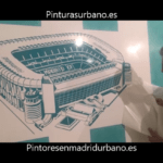 Instalando Vinilo Santiago Bernabeu 6
