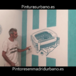 Instalando Vinilo Santiago Bernabeu 7