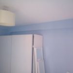 Plastico Liso Afinado Sideral S-500 Azul crisacio en Paredes - Terminado (4)