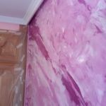 Estuco Marmol a 3 colores Violeta con cera (11)