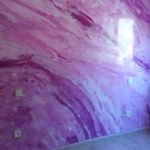 Estuco Marmol a 3 colores Violeta con cera (17)