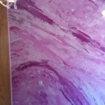 Estuco Marmol a 3 colores Violeta con cera (20)