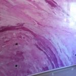 Estuco Marmol a 3 colores Violeta con cera (4)