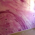 Estuco Marmol a 3 colores Violeta con cera (6)