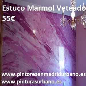 Oferta Estuco Marmol a 3 colores Violeta con cera