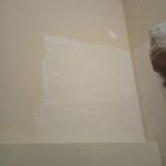 Aplicando 1ª mano de aguaplast rellenos en paredes (1)
