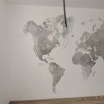 Colocacion de papel pintado mapa mundial (2)