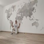 Colocacion de papel pintado mapa mundial (27)