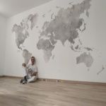 Colocacion de papel pintado mapa mundial (28)