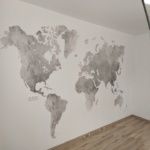 Colocacion de papel pintado mapa mundial (3)