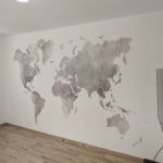 Colocacion de papel pintado mapa mundial (5)