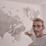 Colocacion de papel pintado mapa mundial (7)