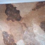 Aplicado cera alex sobre estuco creativo marmol piedra marron (1)