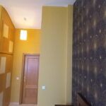 Papel Pintado y 3 Mano Esmalte al agua ocre dorado (6)