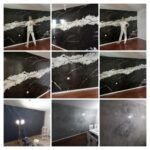 Estuco Marmol Negro con vetas Blancas - COLLAGE