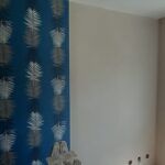 Papel pintado flores fondo azul (4)